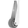 Ciieeo Ruote Porta Scorrevoli Supporto Inferiore in Nailon Galvanizzato Argento | Rullo Ruota Porta, Puleggia Porta Scorrevole Pesante, Montaggio Laterale Silenzioso, per Cancelli e Recinzioni