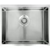 Essebagno Luisa lavello a vasca singola 55x45 inox acciaio spazzolato