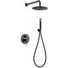 MICE COLLECTION SET DOCCIA INCASSO BLACK GUN METAL LINE IMEX GPD038/BGM, Miscelatore Doccia, Porta Doccia