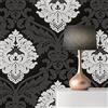 TADESSI Carta da parati barocco Gioele M1-No.2241 | Tessuto non tessuto | Nero | Bianco | Ornament | Classica