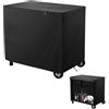 Mordx Copertura per tavolo da pranzo impermeabile per carrello da pranzo per patio, barbecue, barbecue, carrello per pizza e forno, copertura con cerniera per carrello da portata e tavolo da forno, 100 x 80