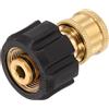 QUARKZMAN Adattatore M22 14mm Femmina A 1/4 Femmina Quick Plug in Ottone | Per Idropulitrice, Girevole, Per Tubo Di Idropulitrici