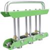 Rcniso Rullo per bordi a tre stazioni, per piegatura precisa della lamiera d'acciaio, rullo per bordi per tetti metallici, piegatrice angolare da 0 a 90 gradi per acciaio calibro 29 a 22 (verde)