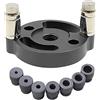 WOVEBIUS 2-10mm Autocentrante Doweling Jig Set Localizzatore Puncher Foro Verticale Nero