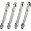 WheatThrive Morsa per punzonatura, mini mandrino, trapano manuale a doppia estremità, supporto per pinza da 0-3,1 mm, kit di 4 attrezzi in acciaio per riparazione orologi, fissaggio orologio, intaglio