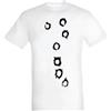 Generico T-shirt in cotone con cicatrici a forma di costellazione del carro NM (Bianco, 4XL)