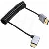 HangTon Cavo HDMI 4K 120fps 8K 60fps HDMI a Mini HDMI per Canon EOS R RP 5DIV ATOMOS Ninja V Shinobi Nikon Z6 D750 Sony XR50 NEX Portkeys BM5 Monitor tipo A C 2.1 a sinistra