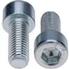 Keple Viti a Testa Cilindrica M4 Classe Strenght Sleel 8.8 (Quantità da 50) Zincato Esagonale Brugola Filettati Fasteners Cilindrico Heavy Duty Certificato Standard DIN912 (4mm x 8mm)