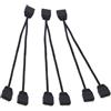 LANMINGLEL Cavo Splitter ARGB 5V 1 Femmina a 2 Maschio 3 Pin Cavo di Estensione ARGB per Espandere Computer PC ARGB Fans e ARGB Led Serie 3 Pack (1 a 2)
