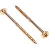 Keple Viti per Legno Autofilettanti 8 mm x 100 mm Torx con Testa Grande Piatta in Acciaio Viti Lunghe per Legno e Legname a Flangia per Giunzioni e Costruzioni Zinco Placcato (Scatola da 50 Pezzi)
