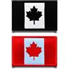Tuyatezhi 2 Pz Patch Bandiera Canada Emblema Ricamato Fastener Tattico Gancio & Loop Applique Militare Patches per Vestiti,Jeans,Giacca,Cappelli,Zaino,Gilet,Borse