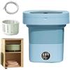 ROFALI Mini lavatrice portatile, pieghevole, piccola lavatrice di grande capacità da 15 l, per appartamenti, dormitori, campeggio, camper, viaggi (blu)