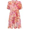 ONLY Onlnova Life Vis S/S Thea Dress AOP, Papavero d'oro, M