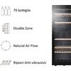 Haier Wine Bank 50 Serie 5 HWS79GDG Cantinetta vino con compressore Libera installazione Nero 79 bottiglia/bottiglie