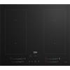 Beko HII 64720 UF2T piano cottura Nero Da incasso 59 cm Piano cottura a induzione 4 Fornello(i)