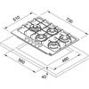 Franke Maris FHMA 755 4G DCL OA C Avena Da incasso 73 cm Gas 5 Fornello(i)