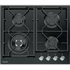 Foster Power Glass Nero Da incasso 60 cm Gas 4 Fornello(i)