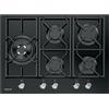 Foster Power Glass Nero Da incasso 70 cm Gas 5 Fornello(i)