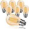 ProCrus Lampadina LED Vintage Dimmerabile 4W Filamento LED E27 G45,Bianco Caldo 2700K,Sostituzione per Lampadina 40W,400LM,Lampada Edison E27,Dimmerabile,Ambra Retrò,Confezione da 6