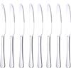 QUCHER 23,2cm (9) Coltello Bistecca Premium di coltelli da carne, Coltelli da Bistecca in Acciaio Inox, Posate per Barbecue, Coltello da Cucina Casa Cucina domestica Ristorante Set (8 pezzi)