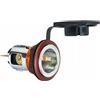 HELLA Presa Corrente - 12V / 24V - avvitato - Spina: Spina Piatta - Rosso | 8JB 008 023-051