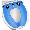 RIGHTWELL [Upgrade Version] Baby Riduttore WC - RIGHTWELL Viaggio Sedile Pieghevole WC Sedile Vasetto Portatile Per Bambini Bambino (Blu)