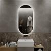 Parama Specchio led ovale 50x100 cm retroilluminato luce calda/fredda con sensore touch-screen