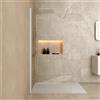 Parama Doccia walk-in 100 cm vetro 8mm anticalcare h200 profilo bianco opaco | Keros