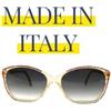 LUXOTTICA Occhiali da Sole Donna Made in Italy Plastica Vintage Anni 80's Avana