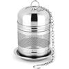 Carehabi Infusore per tè sfuso, in acciaio inox 304, con rete extra fine, riutilizzabile, per tè nero, Rooibos, tisane e molto altro ancora