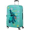 American Tourister Wavebreaker Disney - Stitch Valigia Rigida Grande (77 cm), Valigia da Viaggio, Lucchetto TSA, 4 Ruote, 96 L, 4.2 kg - Stitch Flower