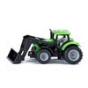 Siku 1394, Trattore Deutz-Fahr con caricatore frontale, Metallo,Plastica, Verde, Caricatore frontale movibile, Cabina rimovibile, Gancio di traino