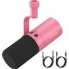 TONOR Microfono USB/XLR Dinamico per Podcasting con Supporto per Tavolo, PC abbe