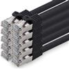 1aTTack.de 3.0m CAT7 Cavo di rete LAN RJ45 10 Gigabit, 10 pezzi - nero | Cavo patch Ethernet, rame, schermatura SFTP PiMF, DSL, switch, modem, router, patch panel, CAT7 CAT6 CAT5