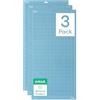 Cricut LightGrip Tappetini da taglio riutilizzabili, 30,5 x 61 cm, con pellicola protettiva, utilizzare con carta stampante, pergamena, cartoncino leggero ecc, per Cricut Explore & Maker (3 pz), blu