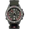 Timex Expedition Tide-Temp-Compass TW2W91100 Orologio da uomo da 43 mm, cinturino in tessuto verde con quadrante verde e cassa in acciaio inossidabile