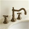 Zulli HOMEDESIGN Rubinetto Lavabo 3 Fori, Made in Italy - Rubinetteria Tuscany Classica Bagno Stile Retrò, Finitura Bronzo Elegante, Miscelatore Lavabo Bagno di Qualità (Rubinetto Lavabo 3 Fori, Bronzo)