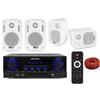 Prostore Italy KIT AUDIO FILODIFFUSIONE PER LOCALI CON BLUETOOTH SLOT USB TELECOMANDO CON CASSE