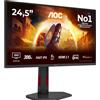AOC Gaming Monitor Q25G4SR 25 pollici 2560x1440 WQHD 300Hz Fast IPS Panel 1ms