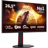 AOC Monitor Q27G4ZDR 26.5 pollici 2560x1440 WQHD 240Hz QD OLED Panel 0.03ms GtG