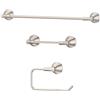 Pfister BTB-WLL3K Willa - Set di accessori da bagno, barra porta carta igienica e anello porta asciugamani, nichel spazzolato