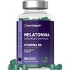 Horbäach Melatonina Gommose con Vitamina B6 120 Gommose Vegane Scorta per 4 Mesi Gusto