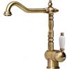 Franke Miscelatore da Incasso Rubinetto Cucina Mono Comando Franke Old England Canna girevole Bronzato - 0737292 - 115.0028.205