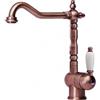 Franke PRONTA CONSEGNA - SPEDIZIONE IMMEDIATA Miscelatore da Incasso Rubinetto Cucina Mono Comando Franke Old England Canna girevole Ramato - 0737295 - 115.0028.208