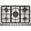 Franke Piano Cottura da Incasso 75 cm 5 Fuochi Gas Griglie in Ghisa Inox Franke Smart Linear FHSL 755 4 GAV TC XS C Inox - 106.0459.731