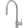 Franke Eos Neo J Doccia - 115.0590.045 Miscelatore Cucina da Incasso Monocomando con doccia estraibile doppio getto e canna girevole Acciaio Inox Satinato