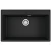 Franke Lavello da Incasso Fragranite Monovasca 78 x 50 cm con Banco rubinetteria Maris Black Matt Franke MRG 610-73 FTL 114.0661.707