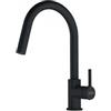Franke Miscelatore da Incasso Cucina Monocomando con Doccetta Estraibile Black Matt - Nero Opaco Franke Lina Doccia - 115.0626.053
