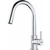 Franke Miscelatore Cucina da Incasso Monocomando Doccetta orientabile mono getto e canna girevole Lina Doccia Cromato Franke - 115.0693.229