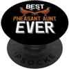 Pheasant Family Apparel La migliore zia fagiano di sempre PopSockets PopGrip Adesivo